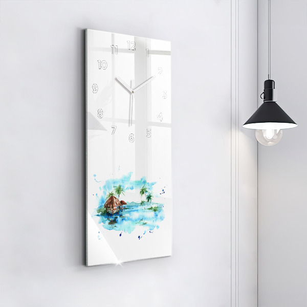 Téglalap alakú üvegóra Kép egy lakatlan szigetről