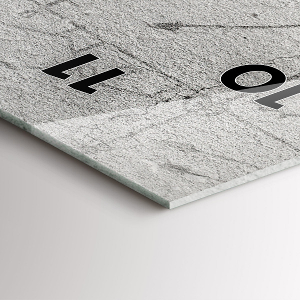 Téglalap alakú üvegóra Vázlat a városról