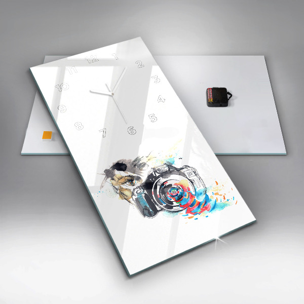 Téglalap alakú üvegóra Fotós nő