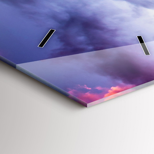 Téglalap alakú üvegóra Téli hegyi táj