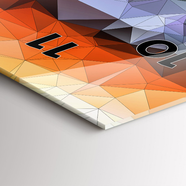 Téglalap alakú üvegóra Színes emberi szem