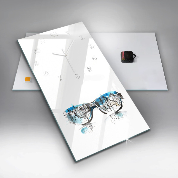 Téglalap alakú üvegóra Város szemüvegben