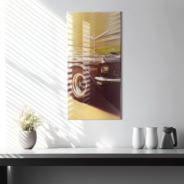 Téglalap alakú üvegóra Klasszikus régi autó