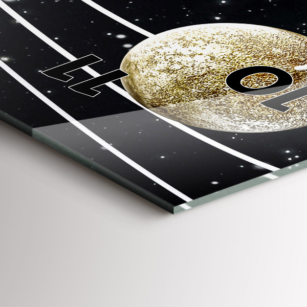 Téglalap alakú üvegóra A naprendszer