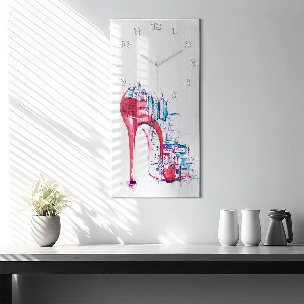 Téglalap alakú üvegóra Piros sarkú