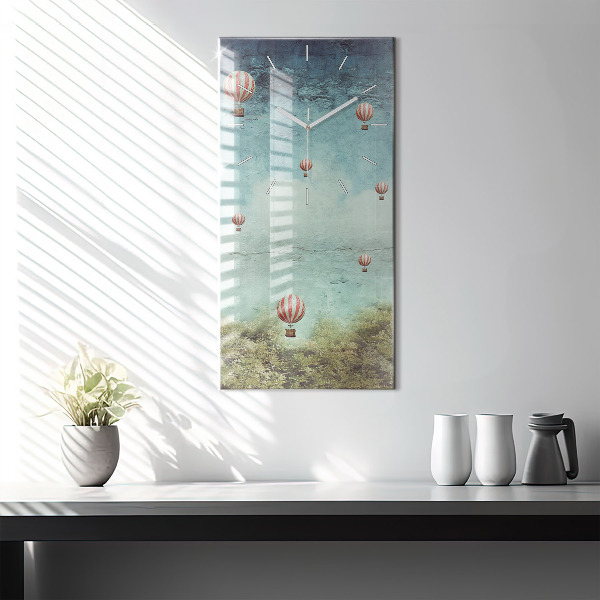 Téglalap alakú üvegóra Festett léggömbök