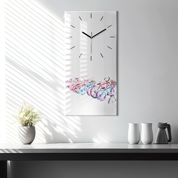 Téglalap alakú üvegóra Színes városi kerékpárok