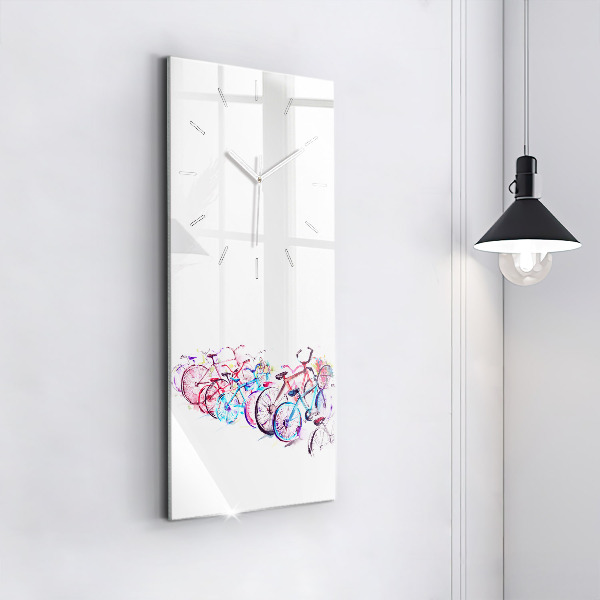 Téglalap alakú üvegóra Színes városi kerékpárok