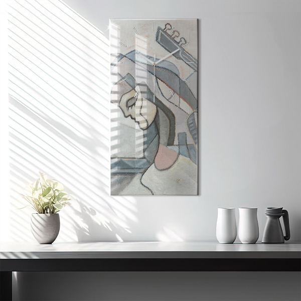 Téglalap alakú üvegóra Absztrakt festészet