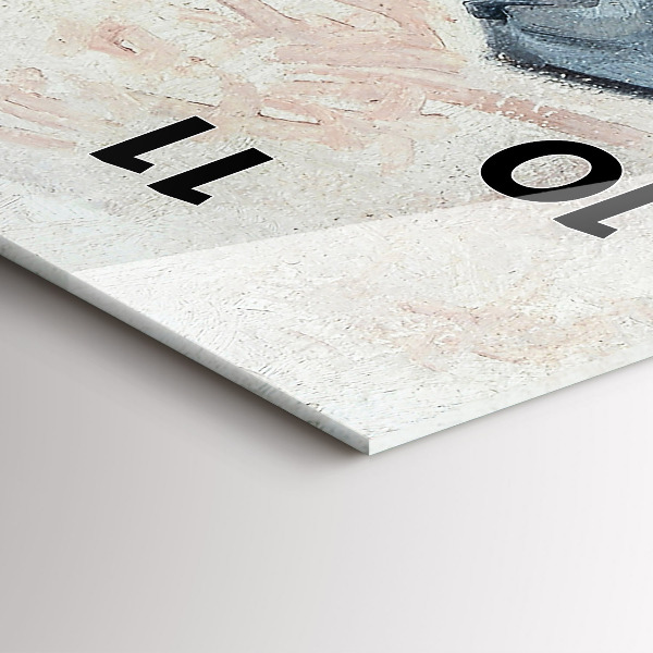 Téglalap alakú üvegóra Absztrakt festészet