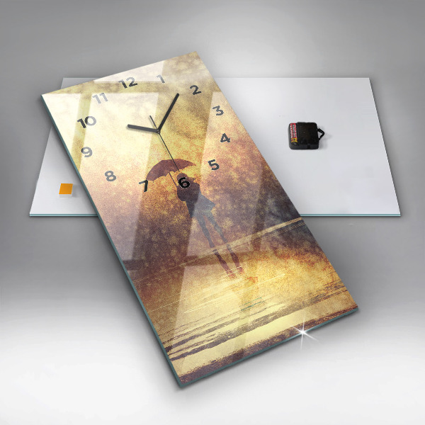 Téglalap alakú üvegóra nő esernyő