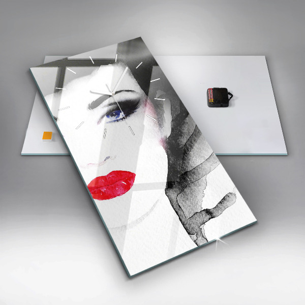 Téglalap alakú üvegóra Egy nő portréja