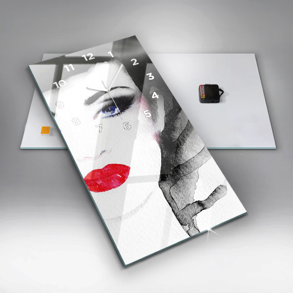 Téglalap alakú üvegóra Egy nő portréja