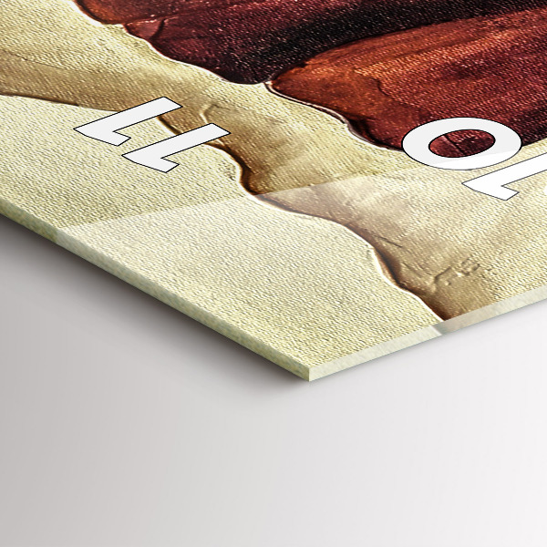 Téglalap alakú üvegóra Festett mák