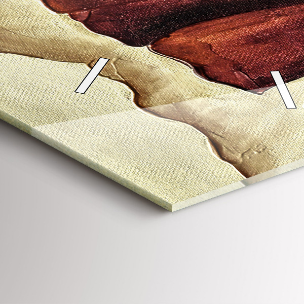 Téglalap alakú üvegóra Festett mák