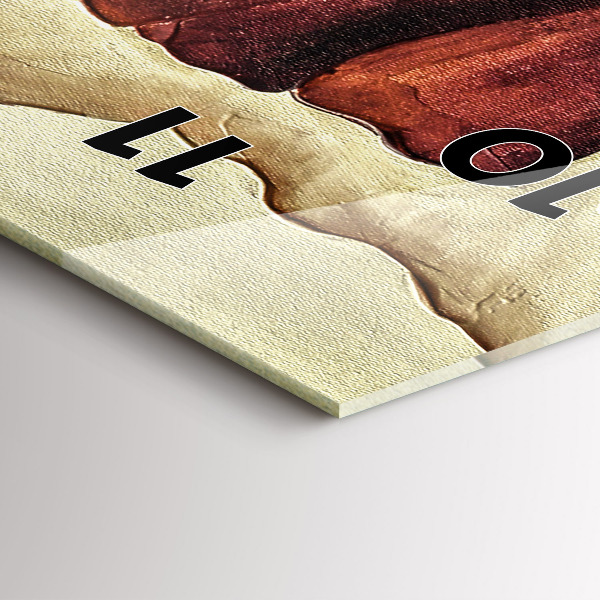 Téglalap alakú üvegóra Festett mák