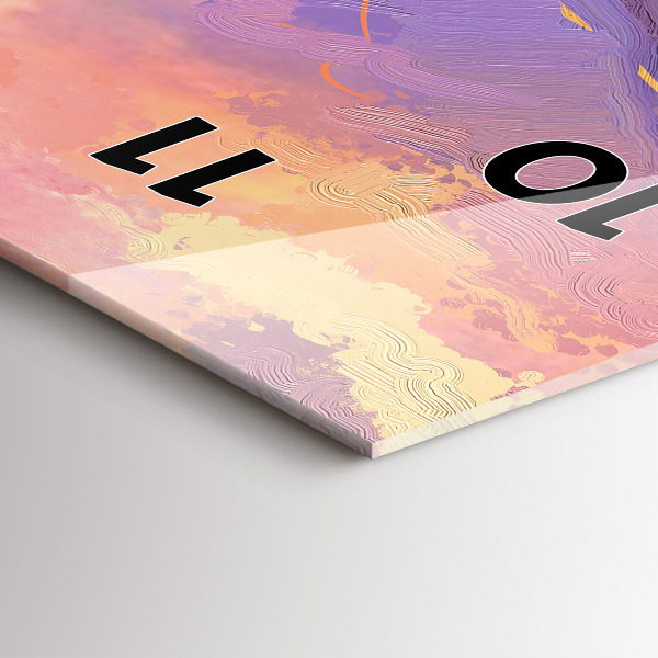 Téglalap alakú üvegóra Táj a természet és a virágok