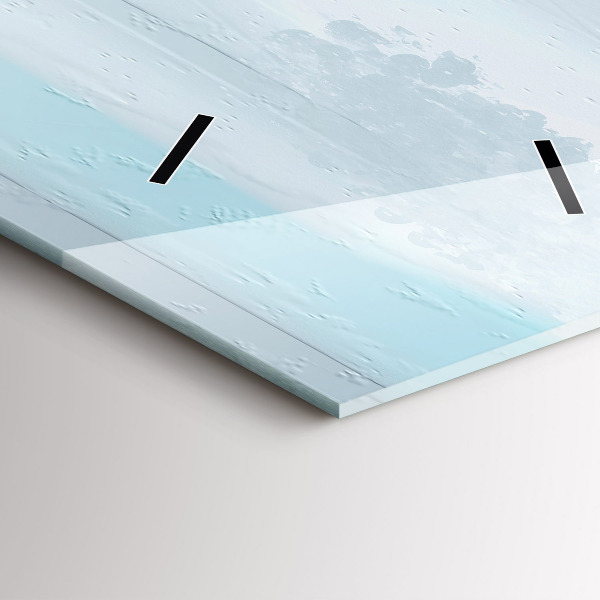 Téglalap alakú üvegóra Absztrakt híd