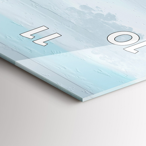 Téglalap alakú üvegóra Absztrakt híd