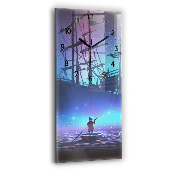 Téglalap alakú üvegóra Fantasy vitorlás hajó