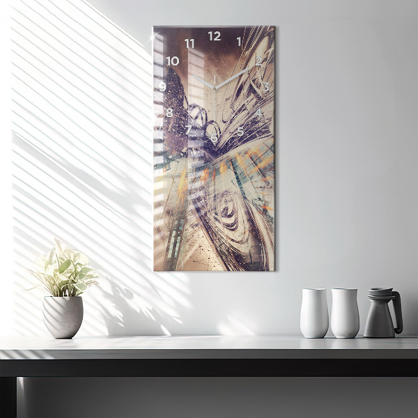 Téglalap alakú üvegóra Absztrakt mechanizmus