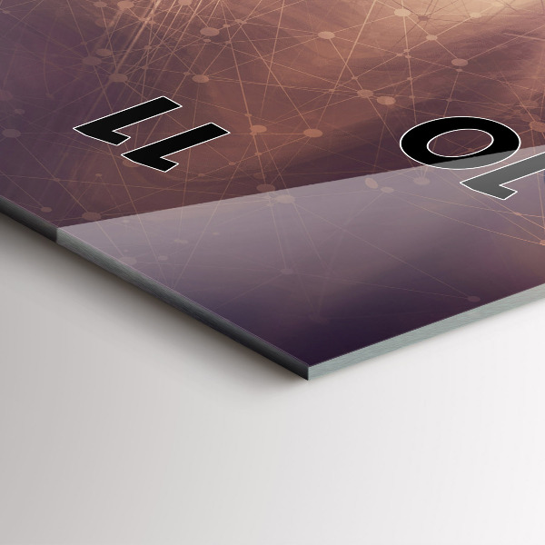 Téglalap alakú üvegóra Absztrakt mechanizmus