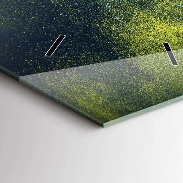 Téglalap alakú üvegóra Színes papagáj