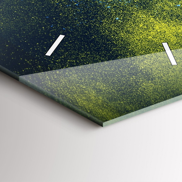 Téglalap alakú üvegóra Színes papagáj