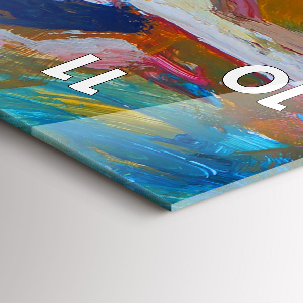 Téglalap alakú üvegóra Festett balerina