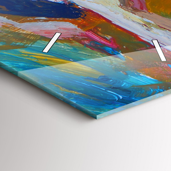 Téglalap alakú üvegóra Festett balerina