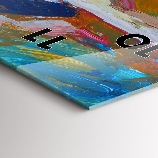 Téglalap alakú üvegóra Festett balerina