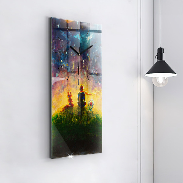 Téglalap alakú üvegóra Absztrakció A kis herceg