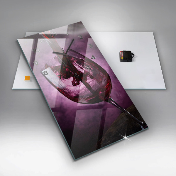 Téglalap alakú üvegóra Borospohár