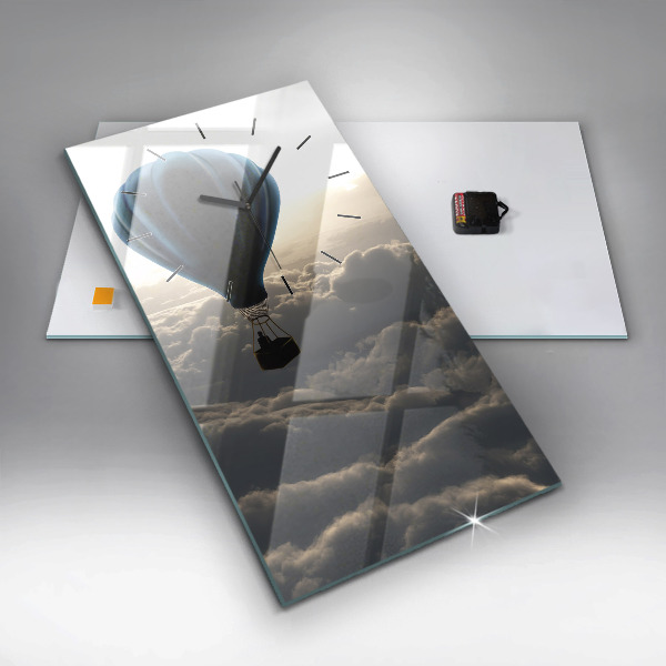 Téglalap alakú üvegóra Léggömb az égen