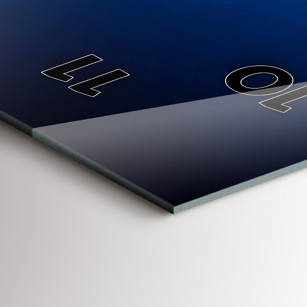 Téglalap alakú üvegóra Repülőgép és a felhők