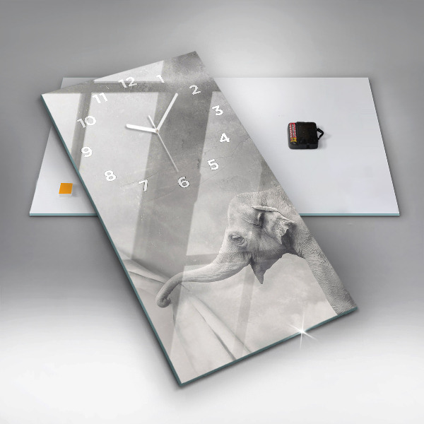 Téglalap alakú üvegóra Elefánt