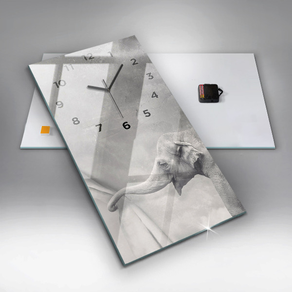 Téglalap alakú üvegóra Elefánt