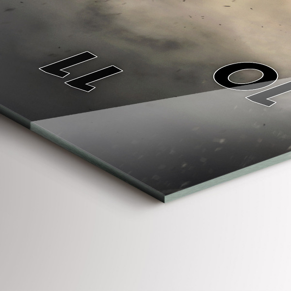 Téglalap alakú üvegóra Fists Strength Power