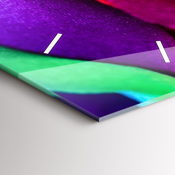 Téglalap alakú üvegóra Szivárvány rózsa