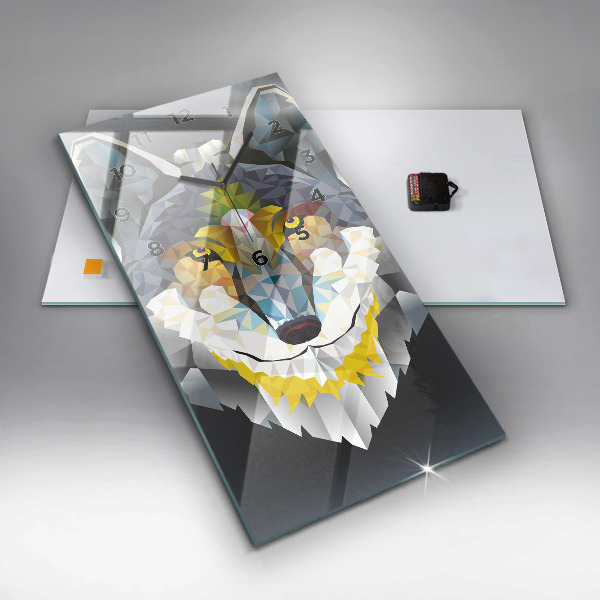 Téglalap alakú üvegóra Farkasfej