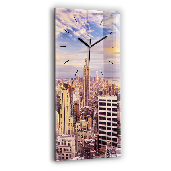 Téglalap alakú üvegóra Naplemente New York