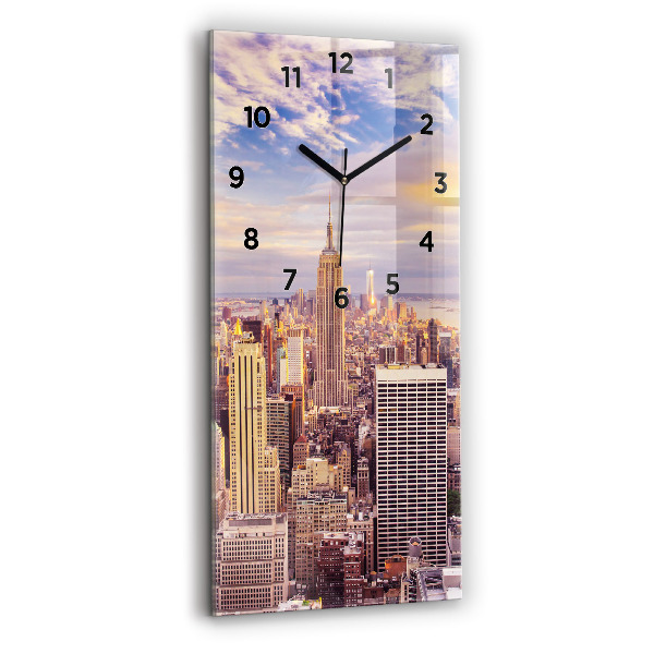 Téglalap alakú üvegóra Naplemente New York