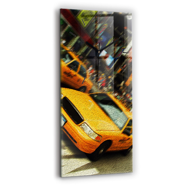 Téglalap alakú üvegóra New York-i taxik