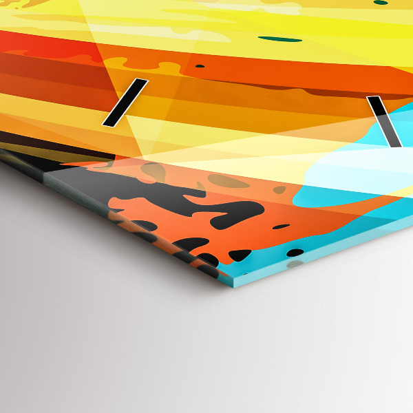 Téglalap alakú üvegóra Absztrakt háttér