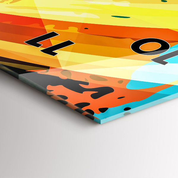 Téglalap alakú üvegóra Absztrakt háttér