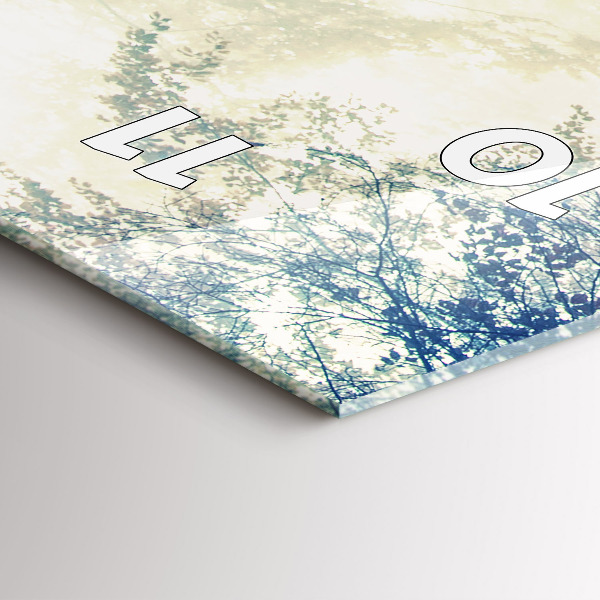 Téglalap alakú üvegóra Őszi út Erdei Köd