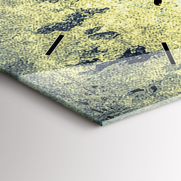 Téglalap alakú üvegóra Pillangó vintage stílusú