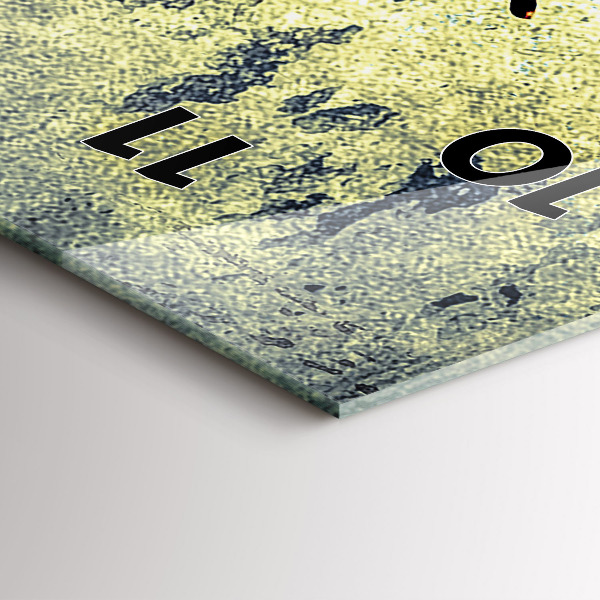 Téglalap alakú üvegóra Pillangó vintage stílusú