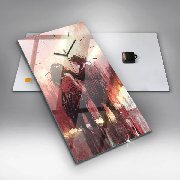 Téglalap alakú üvegóra Fiatal pár szerelmes