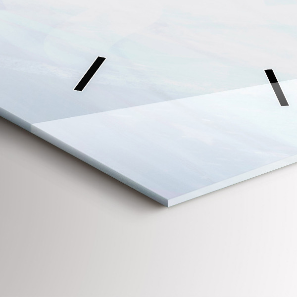 Téglalap alakú üvegóra Színes emberek